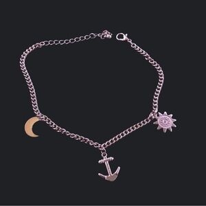 Buy 1 Get 1 for 50% off. NWOT Silver Moon Star Anchor ankle bracelet